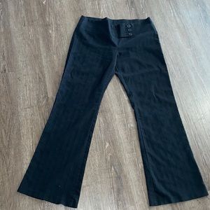 Valia Black Slacks Flare Leg Size 15